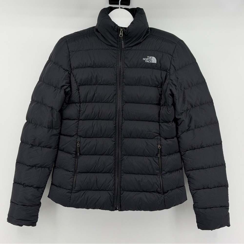 The North Face Puffer Jacket Womens M  Quilted Down Insulated Full Zip Coat